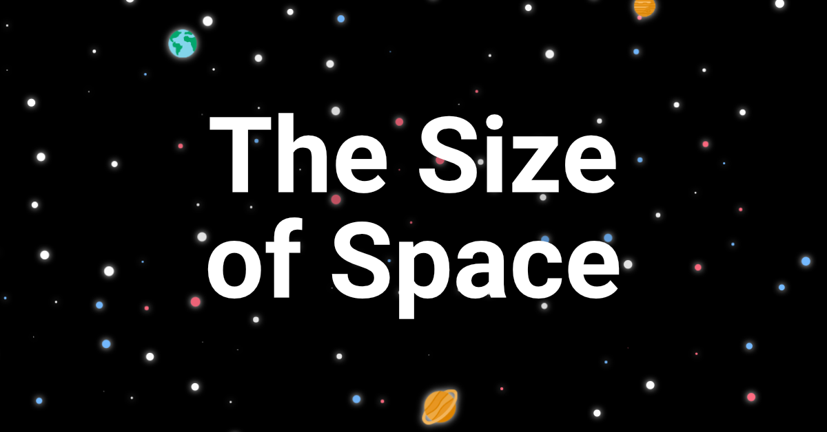 The Size of Space